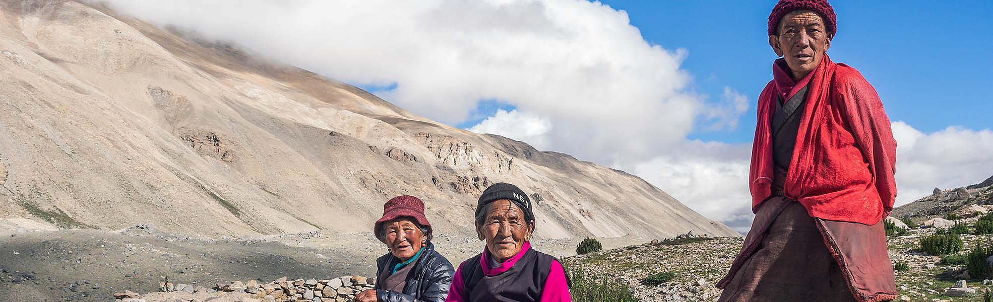 Local peopel at Tibet 